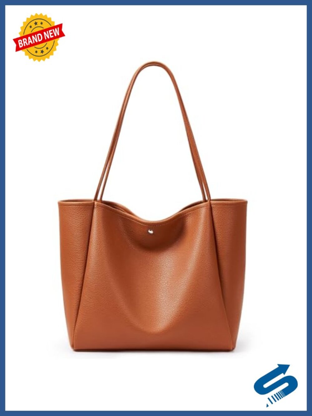KALIDI 16L Vegan Leather Tote Bag Soft Hobo Daily Casual